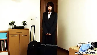 Japanese office lady, Kotomi Asakura came, uncensored