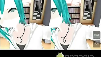 MMD ANDROID GAME miki kiss VR